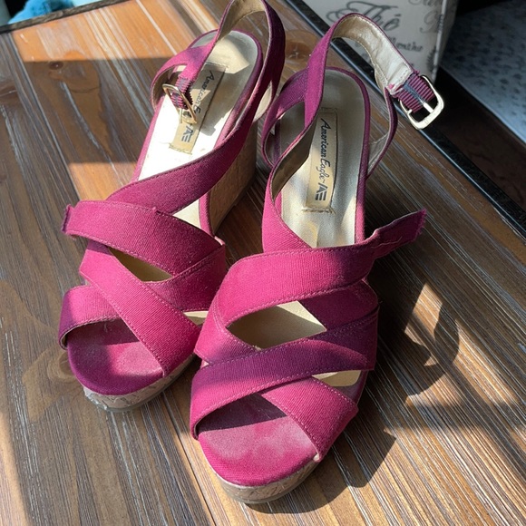 American Eagle By Payless Shoes - Pink Wedges